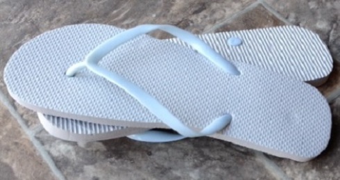 white flip flops bulk